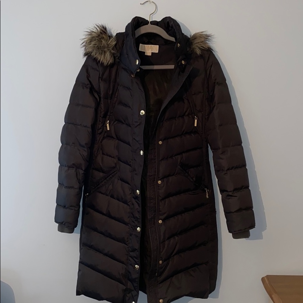 Michael Kors Army Green Puffer Coat